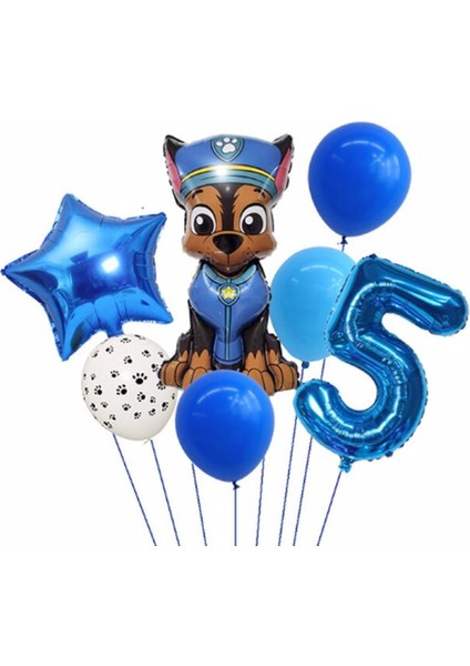 Paw Petrol Pav Petrol Polis Köpek Chase Yaş Balon Konsept Doğum Günü Set Yaş Balon Set