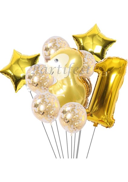 Orman Hayvanları Sincap Balon Set Balon Folyo Set Konsept Sincap Doğum Günü Set Yaş Balon