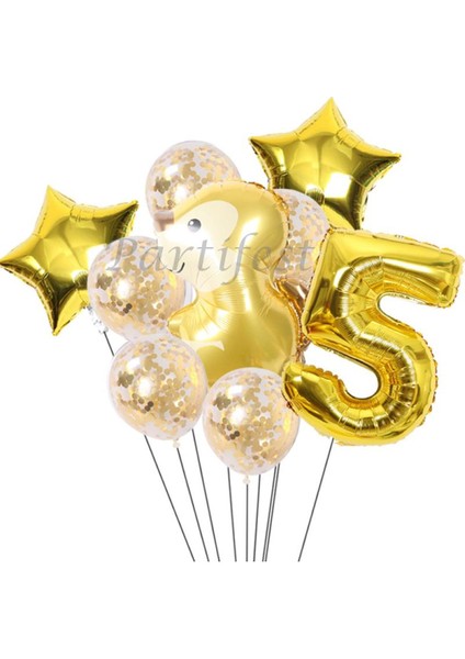 Orman Hayvanları Sincap Balon Set Balon Folyo Set Konsept Sincap Doğum Günü Set Yaş Balon