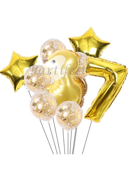 Orman Hayvanları Sincap Balon Set Balon Folyo Set Konsept Sincap Doğum Günü Set Yaş Balon
