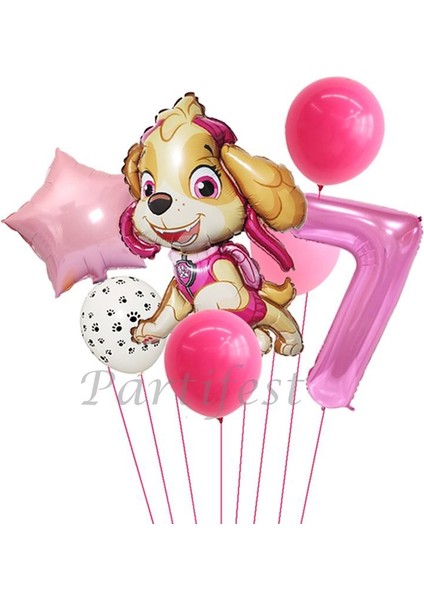 Paw Petrol Folyo Set Paw Patrol Skye Balon Set Konsept Doğum Günü Set Yaş Balon Set