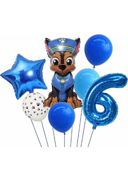 Paw Petrol Pav Petrol Polis Köpek Chase Yaş Balon Konsept Doğum Günü Set Yaş Balon Set