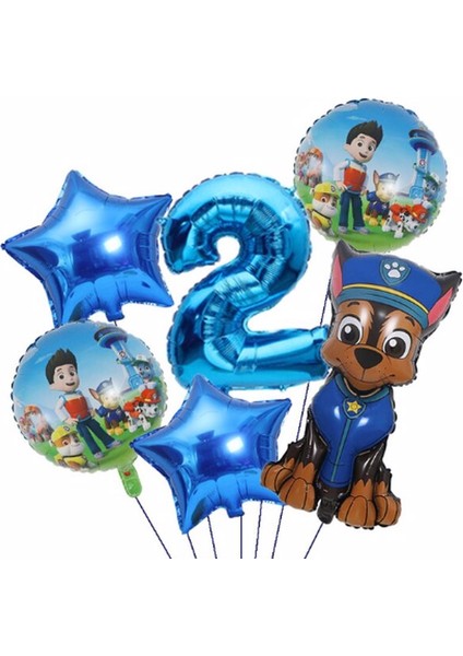 Paw Petrol Paw Patrol Polis Köpek Chase Yaş Balon Konsept Doğum Günü Set Yaş Balon Set