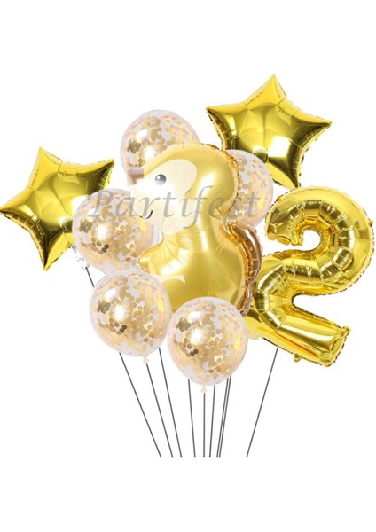 Orman Hayvanları Sincap Balon Set Balon Folyo Set Konsept Sincap Doğum Günü Set Yaş Balon