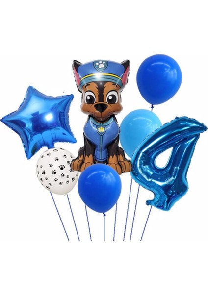 Paw Petrol Pav Petrol Polis Köpek Chase Yaş Balon Konsept Doğum Günü Set Yaş Balon Set