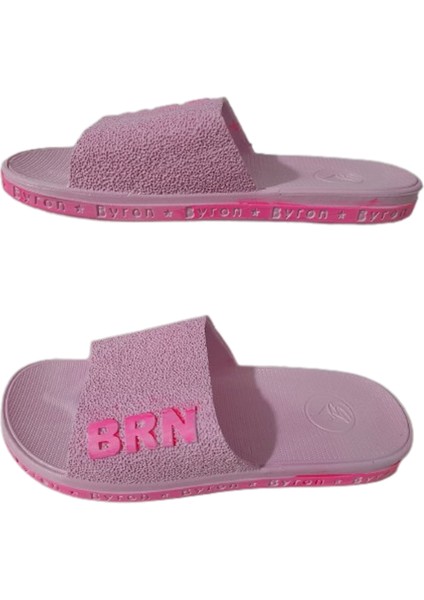 Brn B050-10 Kadın Açık Pembe Kaymaz Taban Deniz Plaj Havuz Günlük Yürüyüş Terlik