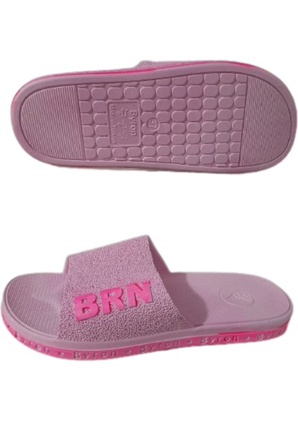 Brn B050-10 Kadın Açık Pembe Kaymaz Taban Deniz Plaj Havuz Günlük Yürüyüş Terlik