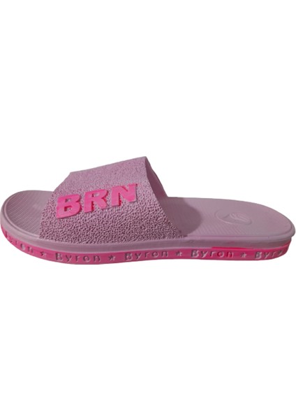 Brn B050-10 Kadın Açık Pembe Kaymaz Taban Deniz Plaj Havuz Günlük Yürüyüş Terlik