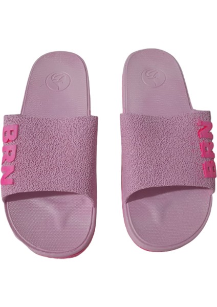 Brn B050-10 Kadın Açık Pembe Kaymaz Taban Deniz Plaj Havuz Günlük Yürüyüş Terlik