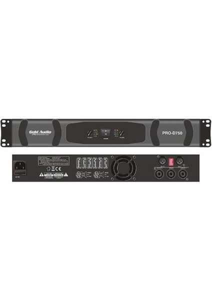 PRO-D750 2X750 Watt Power Anfi