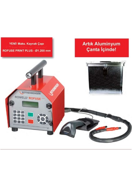 Elektrofüzyon Kaynak Makinesı Roweld Rofuse Print Plus V2. 0-1200MM Çap fiyatları