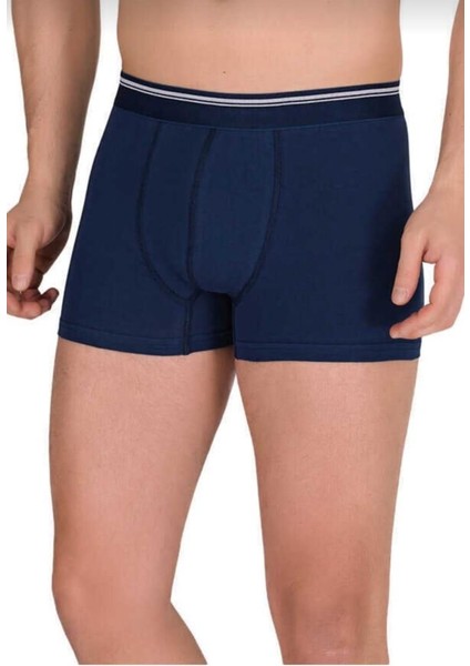 1097 Erkek Likralı Düz Boxer Tekli