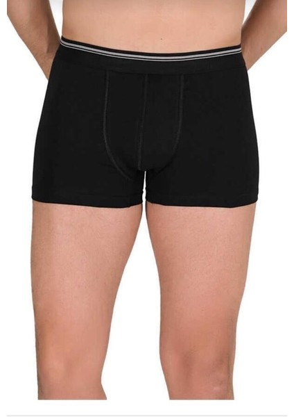 1097 Erkek Likralı Düz Boxer Tekli