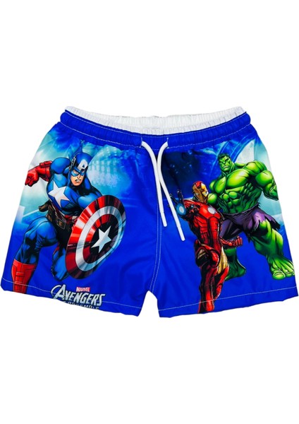 Erkek Çocuk Paraşüt Kumaş Çeşitli Desenler Sevilen Karakterler Baskılı Fileli Şort Mayo Yeni Sezon