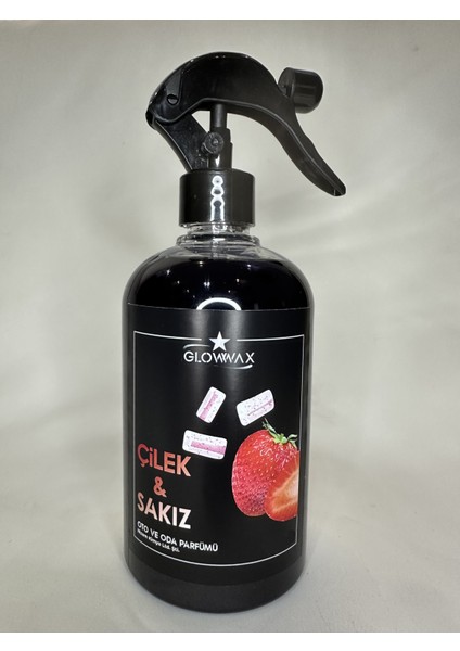 Oto ve Oda Parfümü 'çilek&sakız' Aromalı 500 ml Triger (Püskürtmeli Başlık)