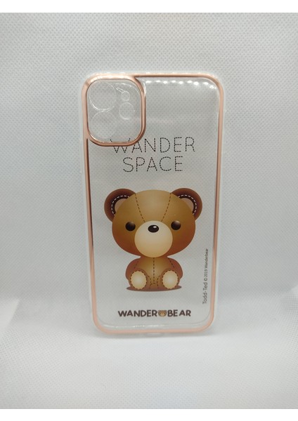 Iphone 11 Wander Bear Tasarım Telefon Boyun Askılı Set Kılıf