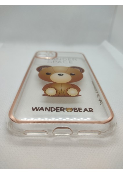 Iphone 11 Wander Bear Tasarım Telefon Boyun Askılı Set Kılıf