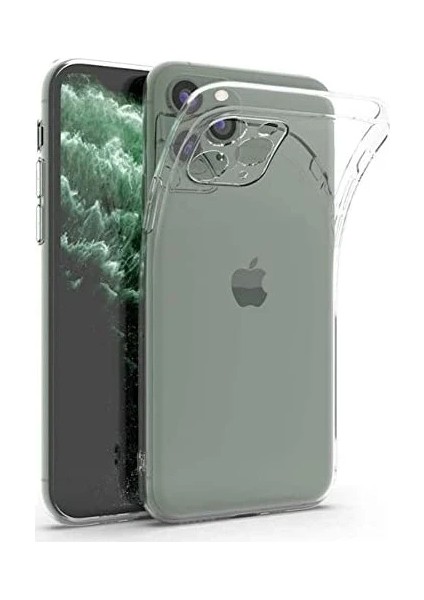 Apple Iphone 11 Ekran Koruyucu 9h Temperli Cam Sert Şeffaf- Apple Iphone 11 Şeffaf Kılıf