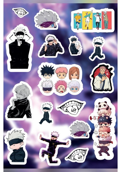 Jujutsu Kaisen Anime Sticker Seti (17 Adet)
