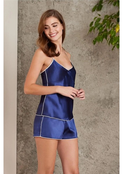 Saten 4lü Gecelik Sabahlık Şort Seti Laci 7200 fiyatları