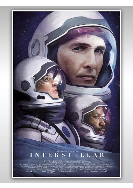 Yıldızlararası Interstellar Poster 40 x 60 cm Afiş - Kalın Poster Kağıdı Dijital Baskı