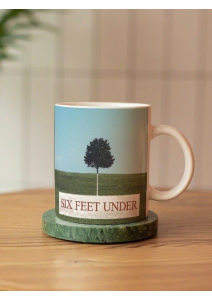 Six Feet Under Temalı Özel Tasarım Tam Tur Baskılı Kupa Bardak-Çay Kahve Bardağı
