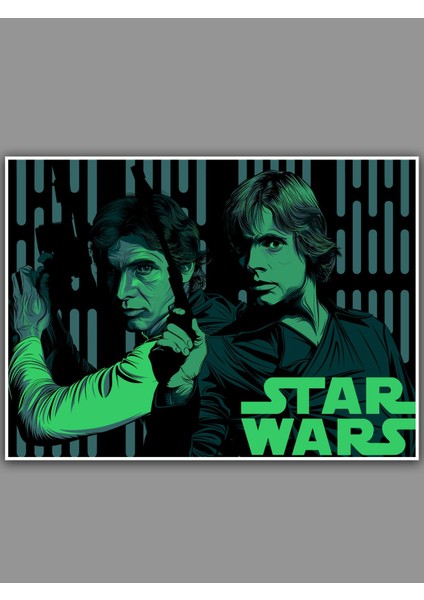 Star Wars Poster 45 x 60 cm Yıldız Savaşları Afiş - Kalın Poster Kağıdı Dijital Baskı