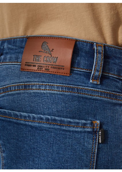 Normal Bel Dar Paça Mavi Erkek Pantolon Jeans indirimleri