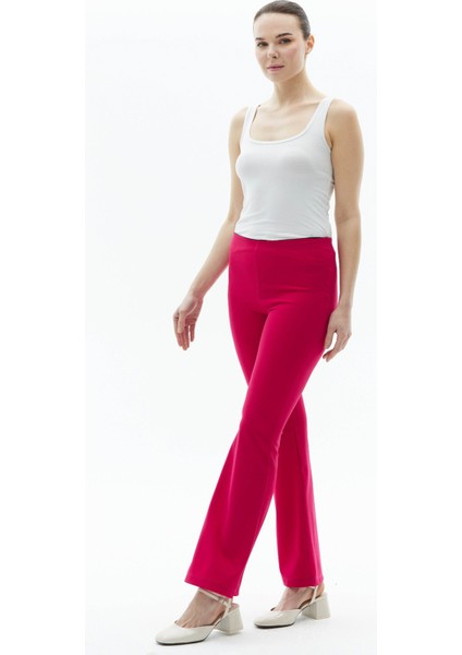 Normal Bel Standart Fuşya Kadın Pantolon 23YSL5030 fiyatları