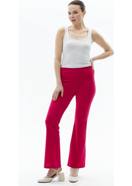 Normal Bel Standart Fuşya Kadın Pantolon 23YSL5030 indirimleri