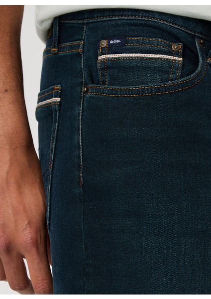 Normal Bel Slim Straight Erkek Denim Pantolon 232 Lcm 121042 Jagger Akıs Over Isl
