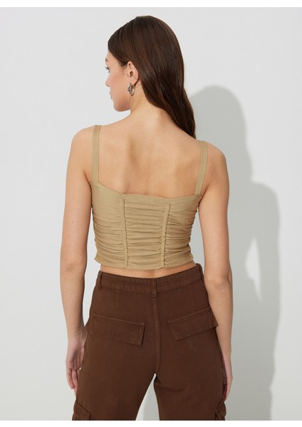 Kare Yaka Bej Kadın Büstiyer SWA4641BJ indirimleri