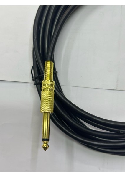 5 Metre 6.3 mm Mono Amfi Kablosu 5 Metre Saz Gitar Kablosu