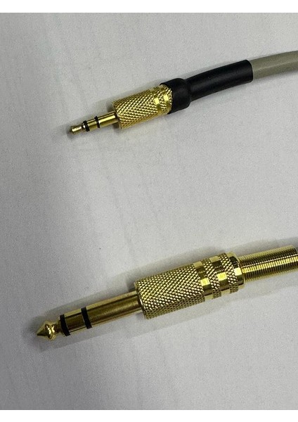 3 Metre 3.5 mm 6.3 mm Kablo 3.5 mm Stereo 6.3 mm Stereo Kablo Aux Amfi Kablosu Stereo Gitar Kablosu