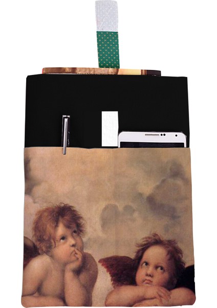 Desenli Yıkanabilir Cepli Kitap Kılıfı 20 x 25 cm Çok Amaçlı Çanta Book Cover