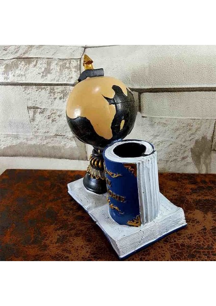 Dünya Küre Masa Üstü Kalemlik Biblo fırsatları