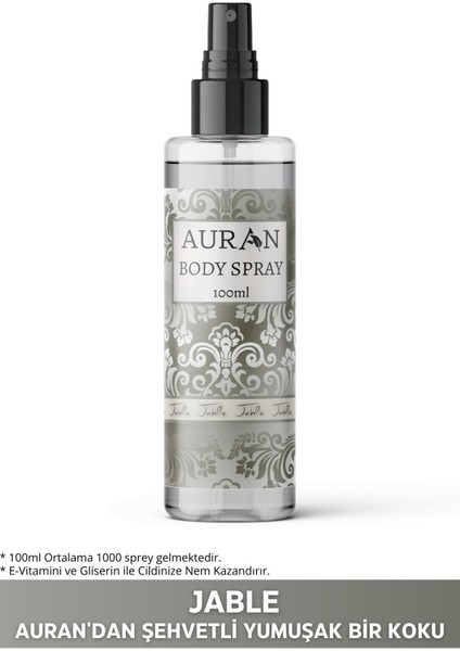Jable Parfümlü Kadın Vücut Spreyi Vücut Kokusu Jable Body Mist Spray 100ml