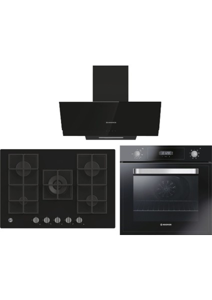 - Siyah Large Ankastre Set