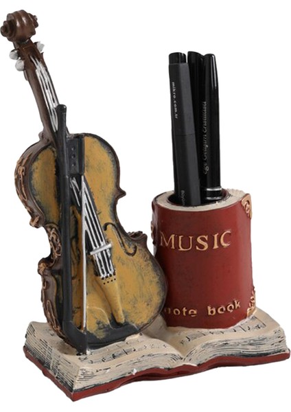 Dekoratif Keman Tasarımlı Polyester Kalemlik fiyatları