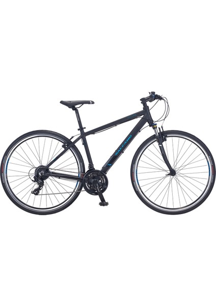 City Life 24S V 28 Jant Full Shimano 24 Vites - 18 Şehir ve Gezi Bisikleti Siyah Mavi