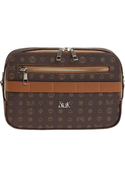Monogram Kahve/taba Kadın Çapraz Askılı Çanta Iv Z-25-Mn