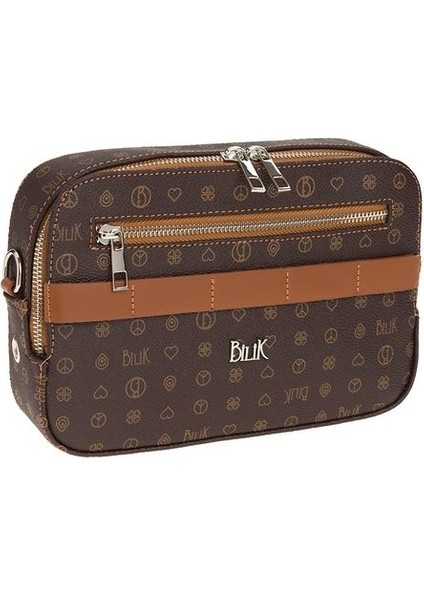 Monogram Kahve/taba Kadın Çapraz Askılı Çanta Iv Z-25-Mn