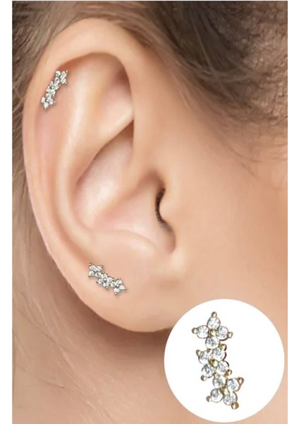 Çelik Kıkırdak Helix Tragus Piercing (1ADET)
