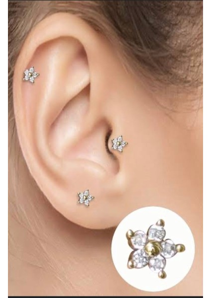 Çelik Kıkırdak Helix Tragus Piercing (1ADET)