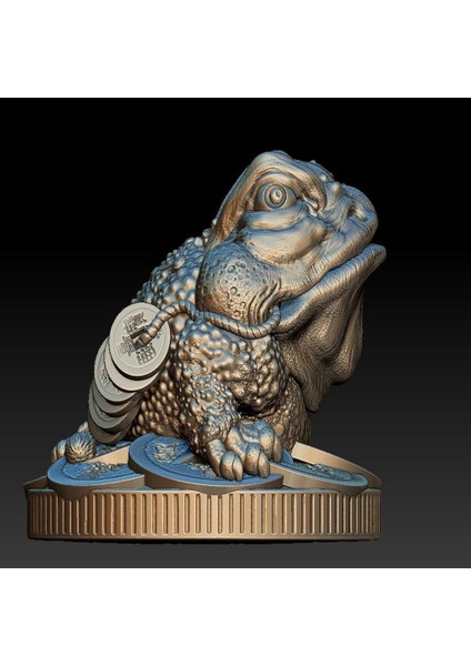 Para Kurbağası - Jin Chan - Heykelciği - 2019 Plastik Aparat indirimleri