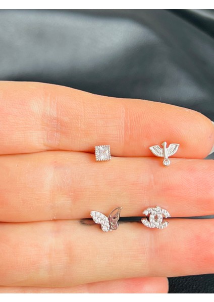 Çelik Kıkırdak Helix Tragus PIERCING(4ADET)