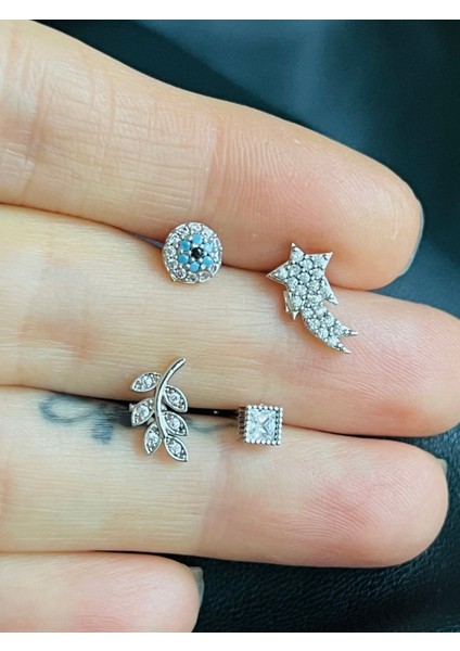 Çelik Kıkırdak Helix Tragus PIERCING(4ADET)