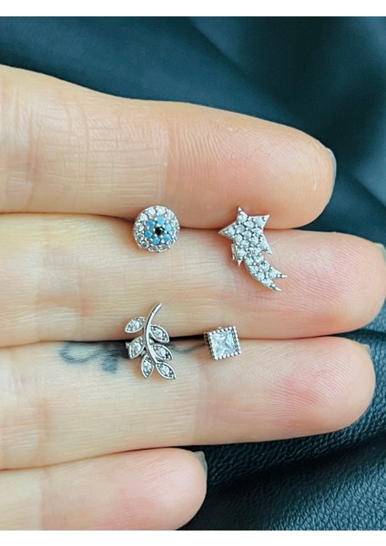 Çelik Kıkırdak Helix Tragus PIERCING(4ADET)