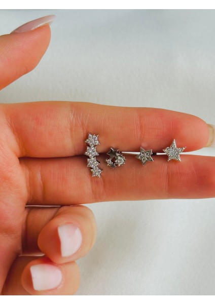 Çelik Kıkırdak Helix Tragus Piercing (4ADET)