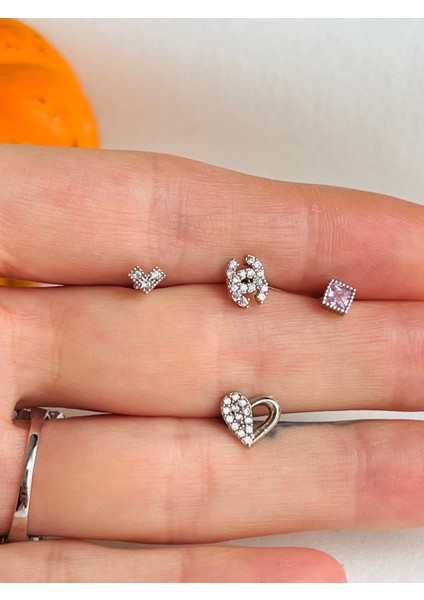 Çelik Kıkırdak Helix Tragus Piercing (4ADET)